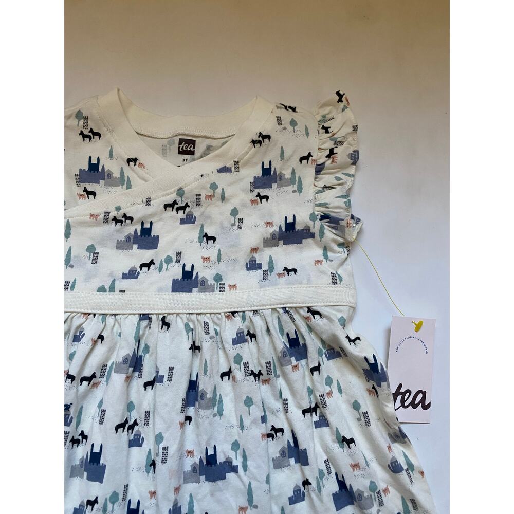 NEW Tea Collection Castle Ruffle Wrap Dress